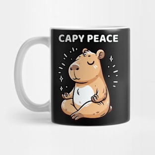 Funny Capybara Meditating Capybara Zen Mug